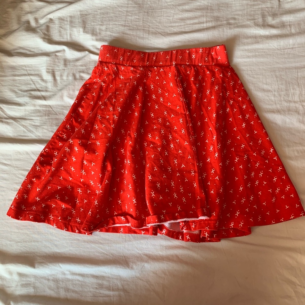 Red Skater Skirt